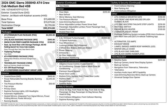2026 GMC Sierra 3500HD AT4's photo