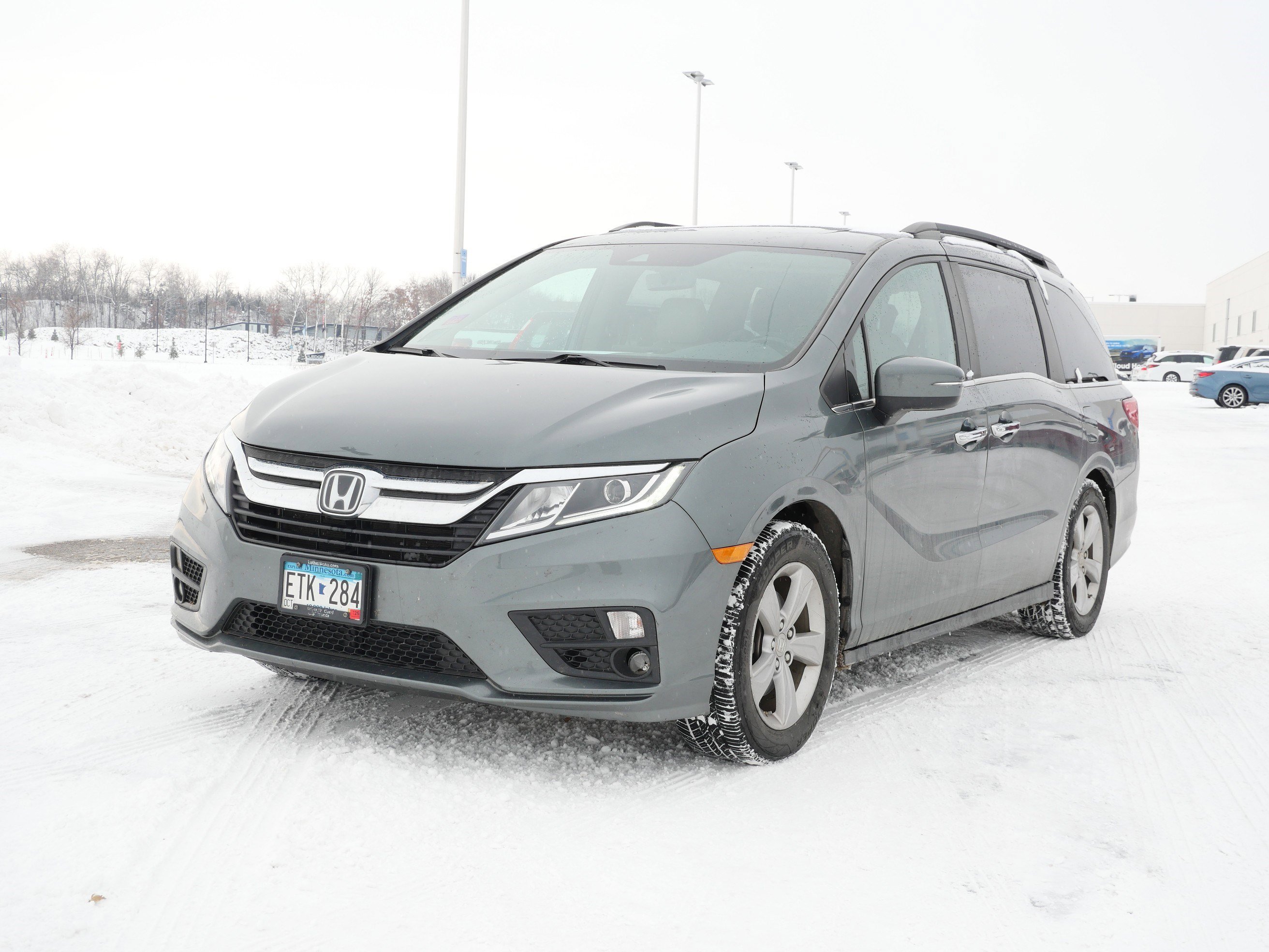 Used 2018 Honda Odyssey EX-L with VIN 5FNRL6H7XJB074273 for sale in Waite Park, Minnesota