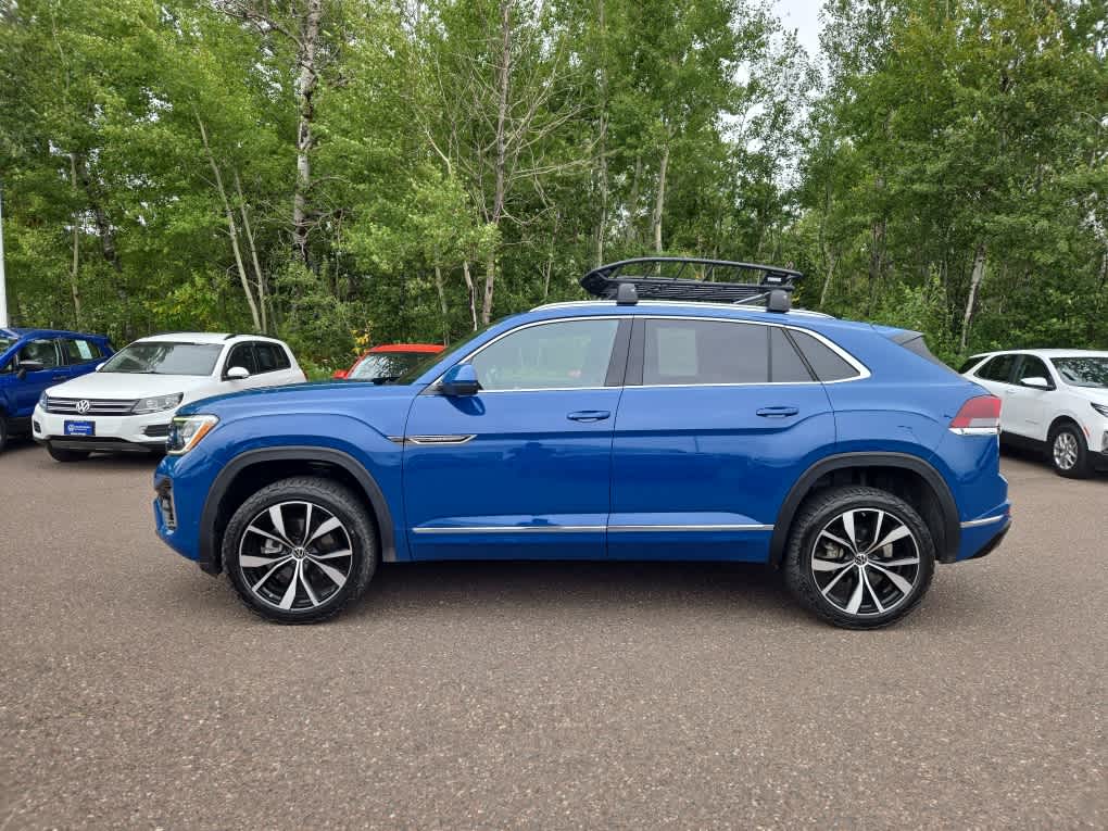 Certified 2025 Volkswagen Atlas Cross Sport SEL Premium R-LINE with VIN 1V2FE2CA2SC202821 for sale in Hermantown, Minnesota