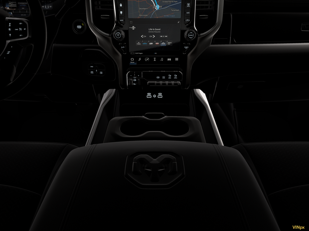 New 2026 Ceramic Gray Clear-Coat Exterior Paint RAM Laramie Night Edition image 10