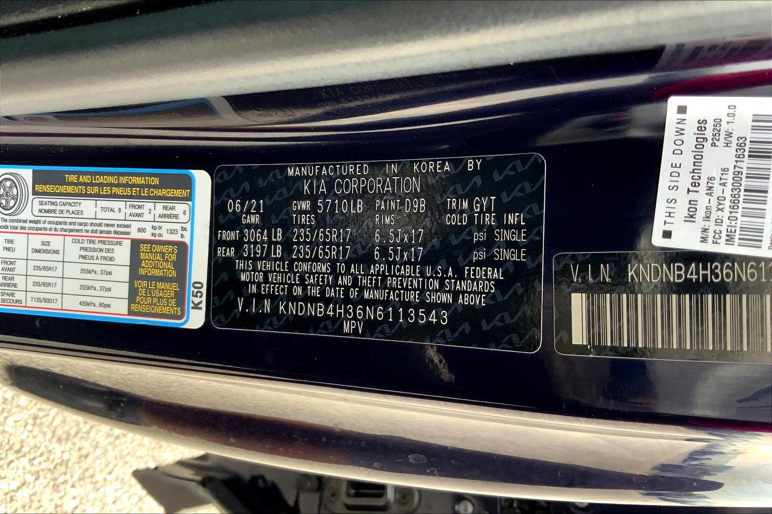 2022 Kia Carnival LXS photo 34