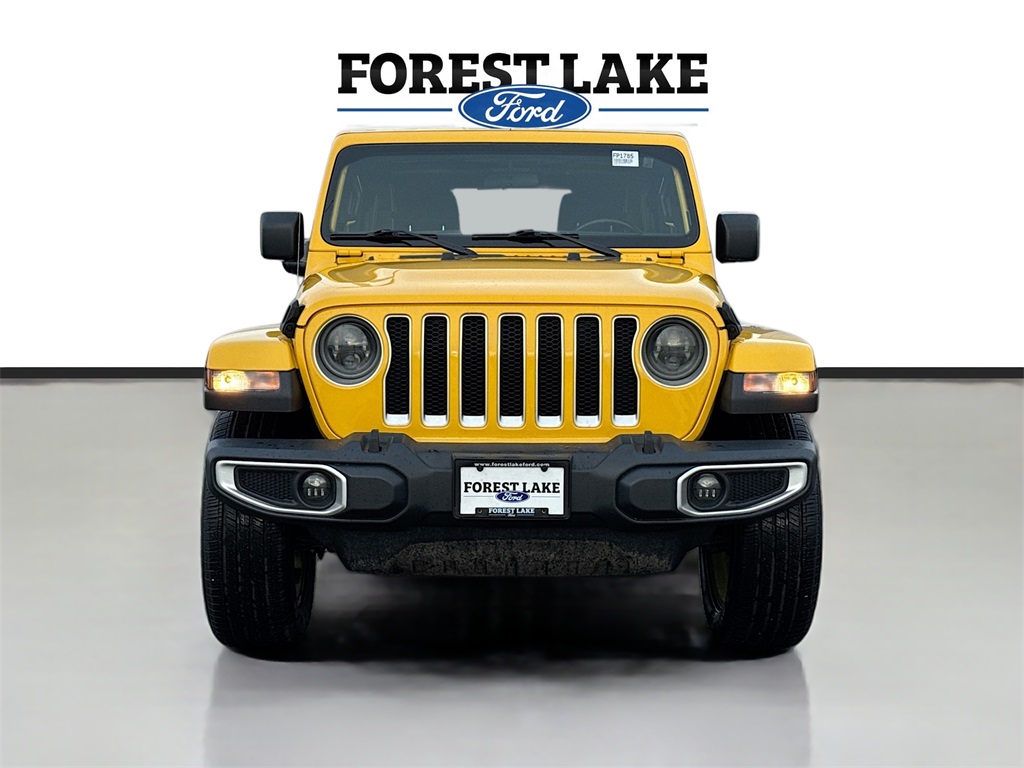 Certified 2019 Jeep Wrangler Unlimited Sahara with VIN 1C4HJXEG5KW657973 for sale in Forest Lake, Minnesota