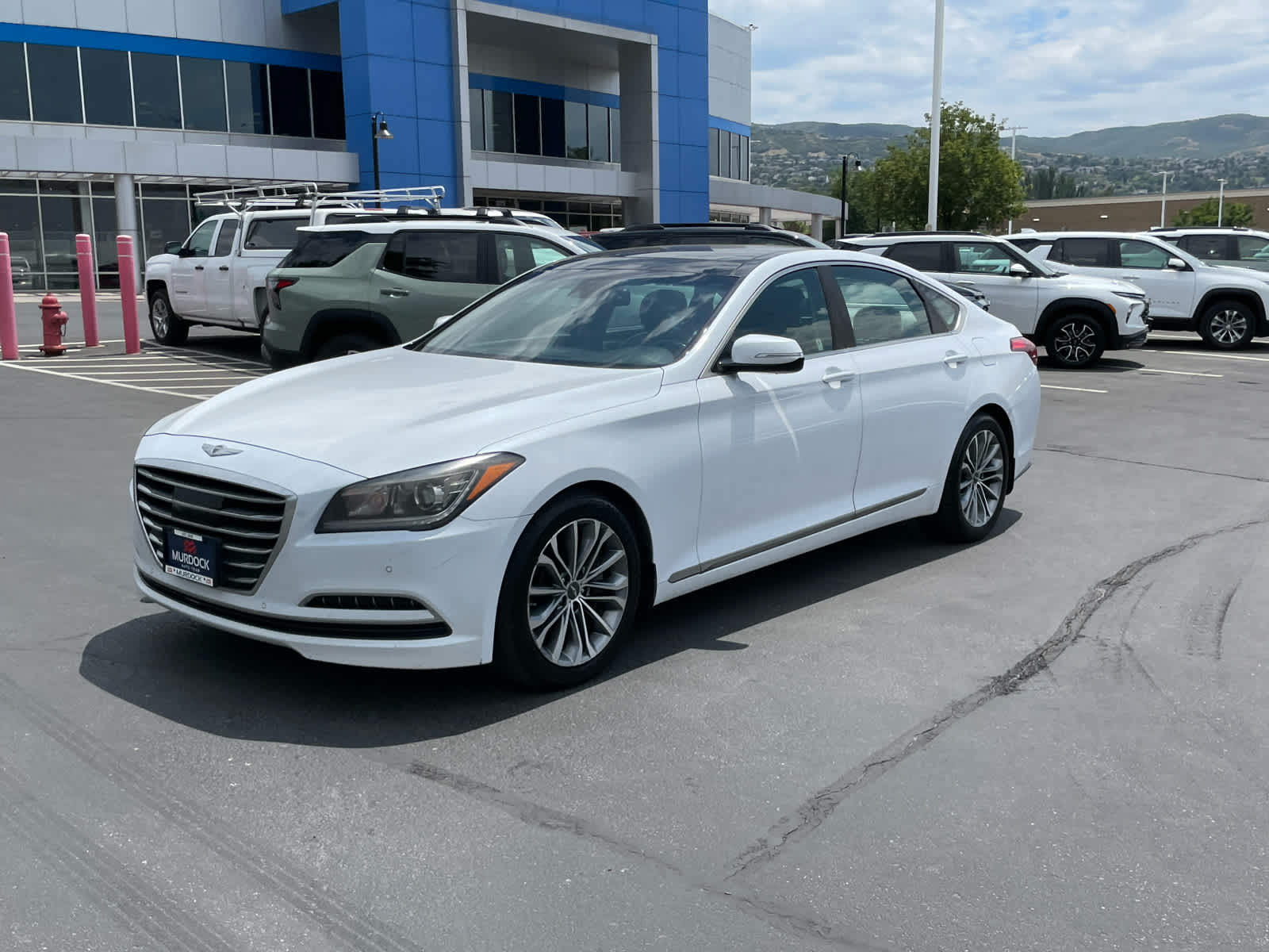 Used 2015 Hyundai Genesis Base with VIN KMHGN4JE1FU097532 for sale in Woods Cross, UT