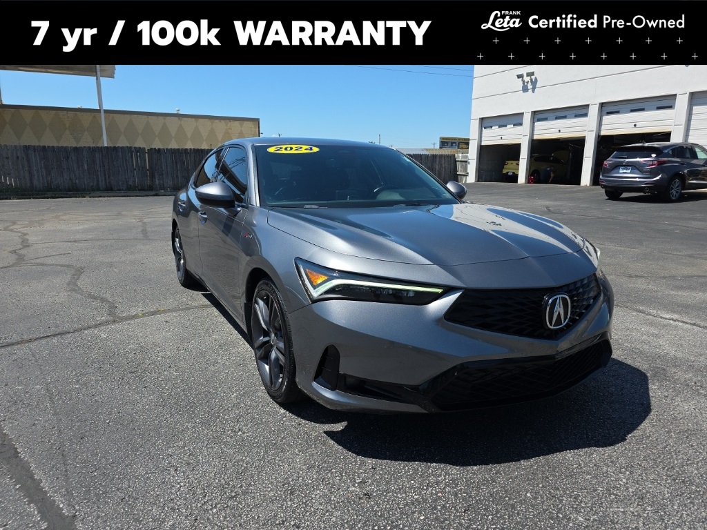 Used 2024 Liquid Carbon Metallic Acura A-Spec Package image 1