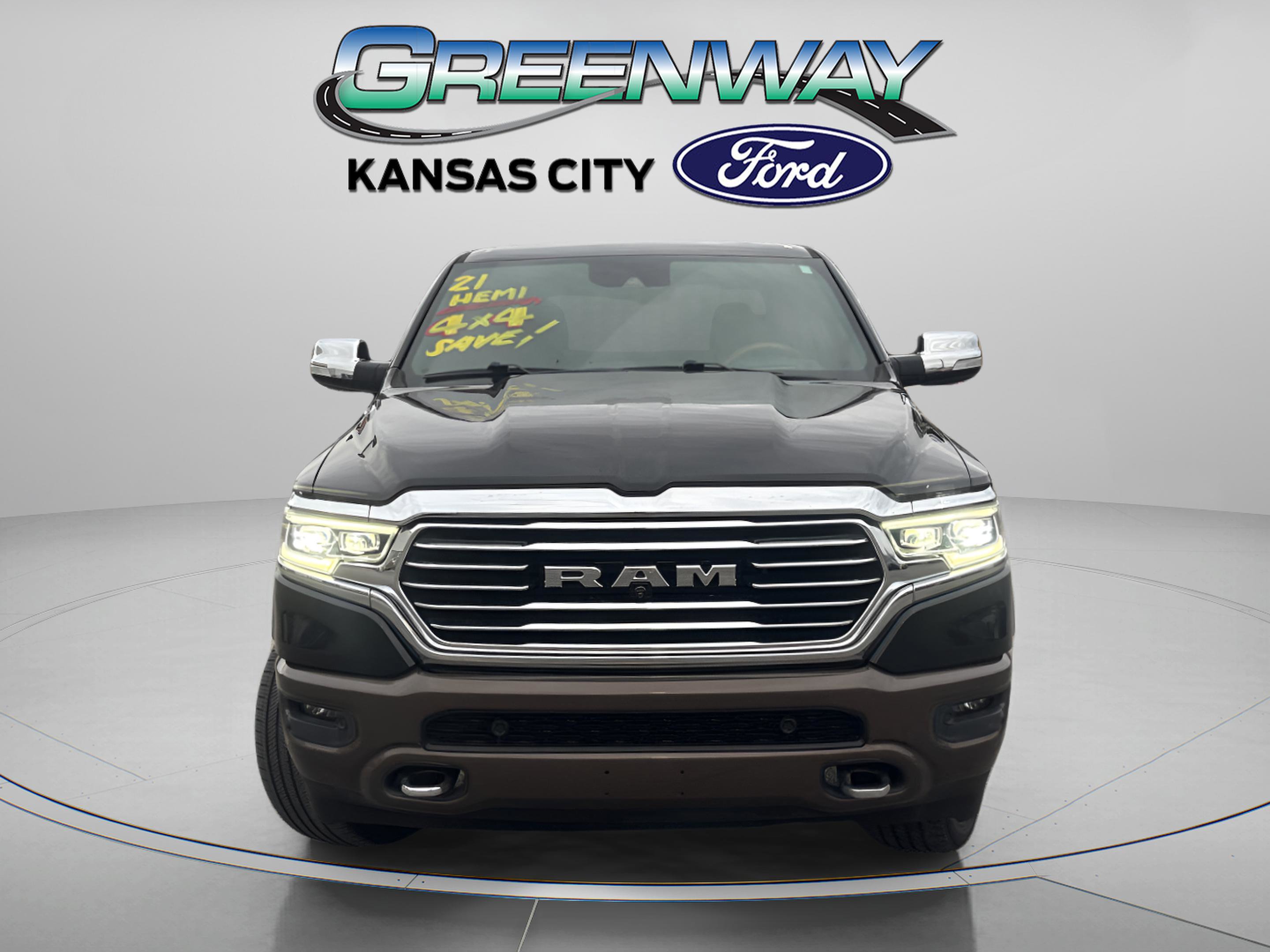 Used 2021 RAM Ram 1500 Pickup Longhorn with VIN 1C6SRFKT4MN567403 for sale in Kansas City