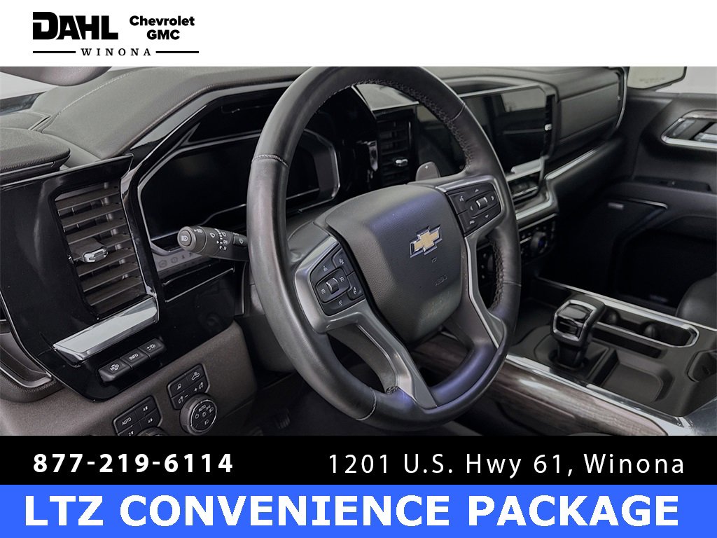 Used 2023 Chevrolet Silverado 1500 LTZ with VIN 1GCUDGE83PZ206884 for sale in Winona, Minnesota