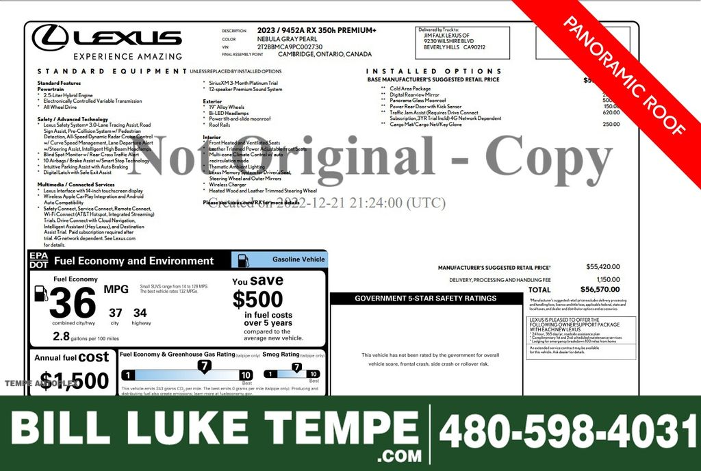 2023 Lexus RX Hybrid 350h's photo