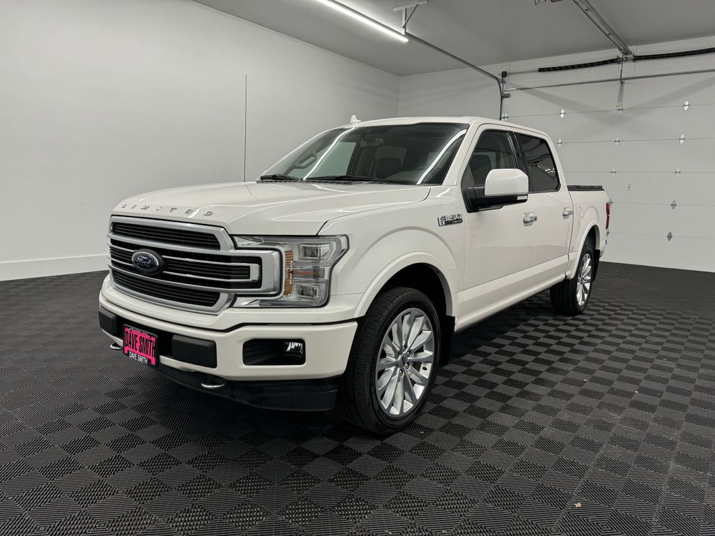 Used 2019 WHITE PLATINUM MET TRI-COAT Ford Limited image 1