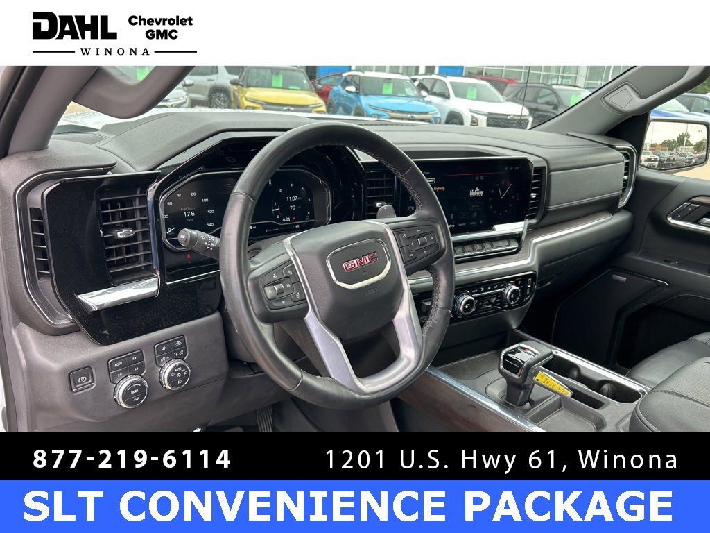 Used 2023 GMC Sierra 1500 SLT with VIN 3GTUUDED1PG293034 for sale in Winona, Minnesota
