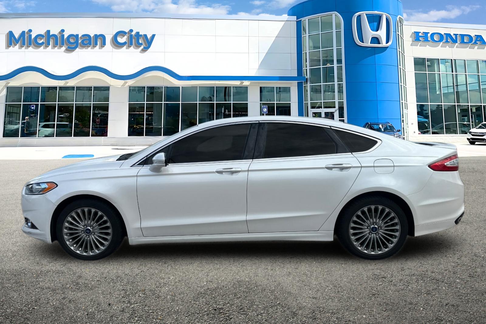 Used 2014 Ford Fusion Titanium with VIN 3FA6P0D91ER374032 for sale in Michigan City, IN