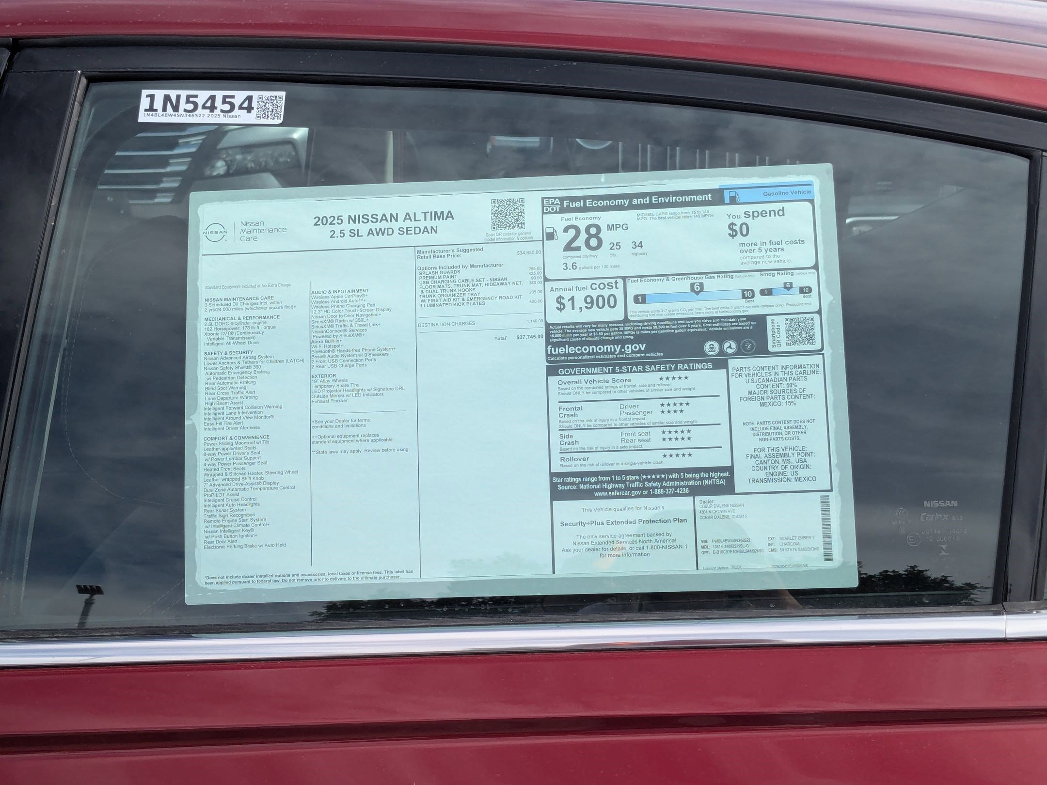 2025 Nissan Altima SL photo 3