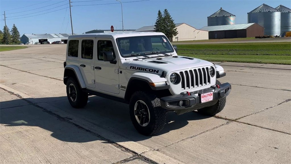 Used 2021 Jeep Wrangler Unlimited Rubicon with VIN 1C4HJXFG5MW855096 for sale in Oslo, Minnesota