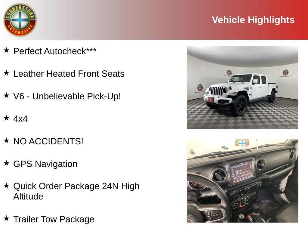 Used 2021 Jeep Gladiator High Altitude with VIN 1C6HJTFGXML609632 for sale in Elk River, Minnesota
