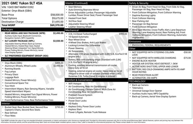 2021 GMC Yukon SLT's photo