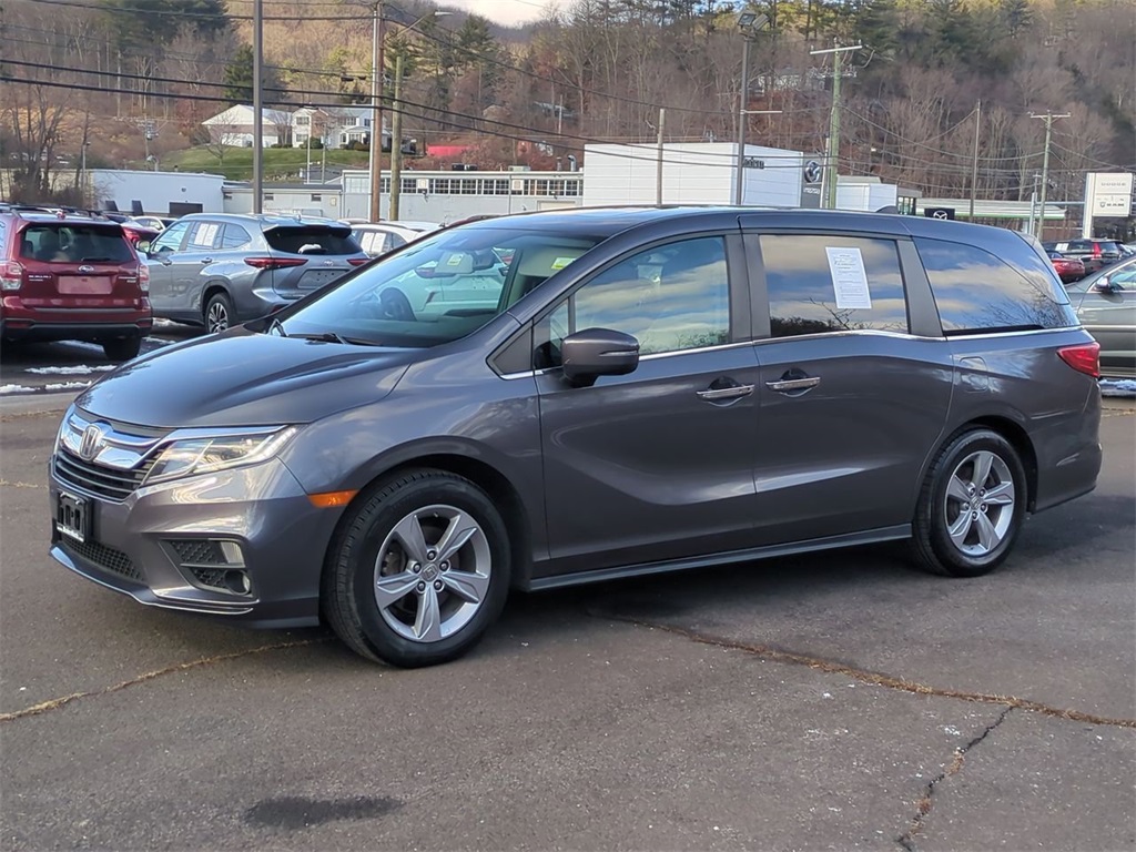 Used 2018 Honda Odyssey EX-L with VIN 5FNRL6H70JB106423 for sale in Thomaston, CT