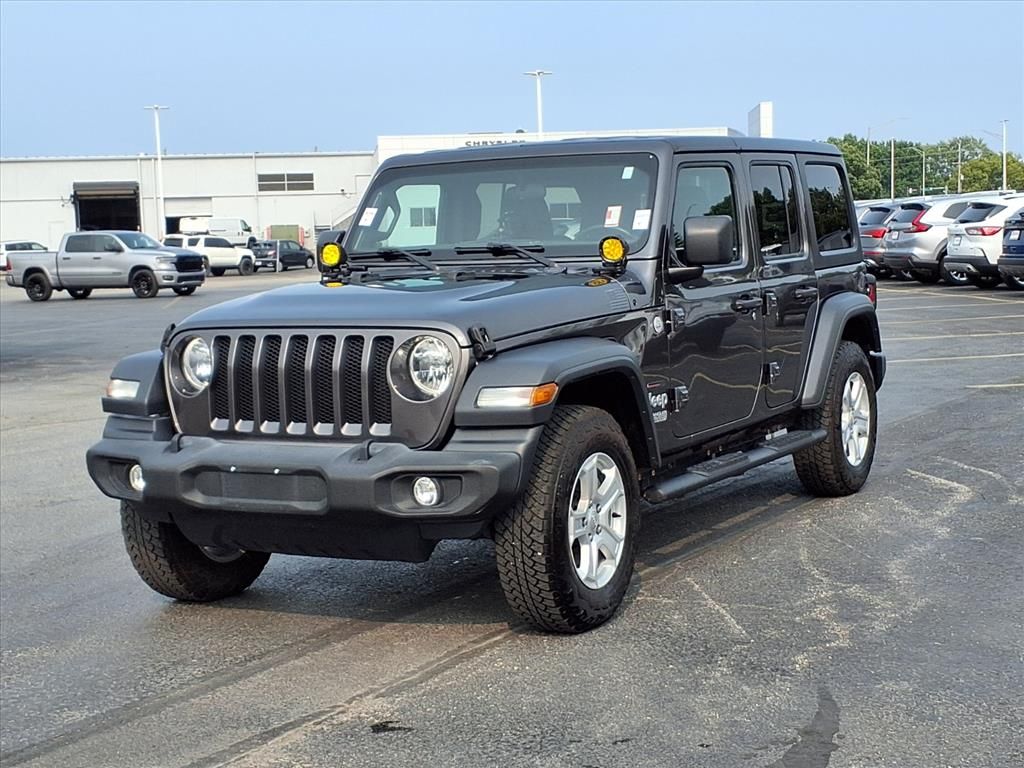 Certified 2020 Jeep Wrangler Unlimited Sport S with VIN 1C4HJXDN5LW347422 for sale in Kansas City