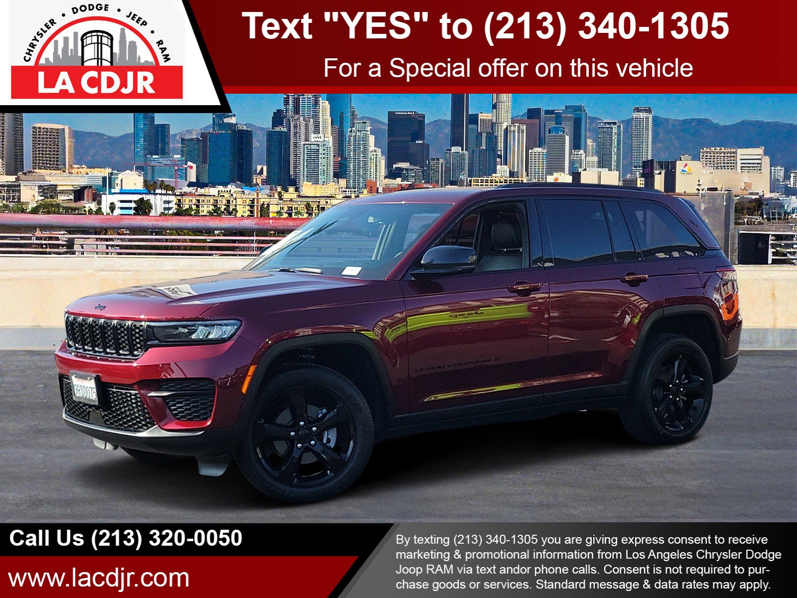 Used 2025 Velvet Red Pearlcoat Jeep Altitude X image 1