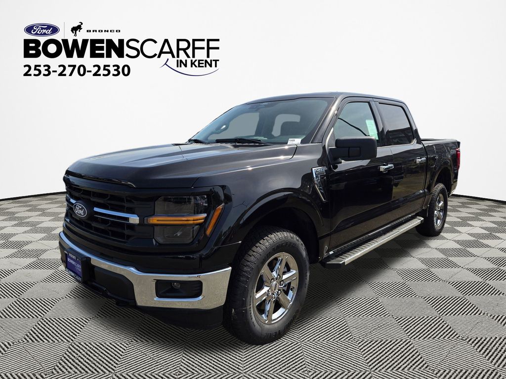 New 2025 Agate Black Metallic Ford XLT image 1