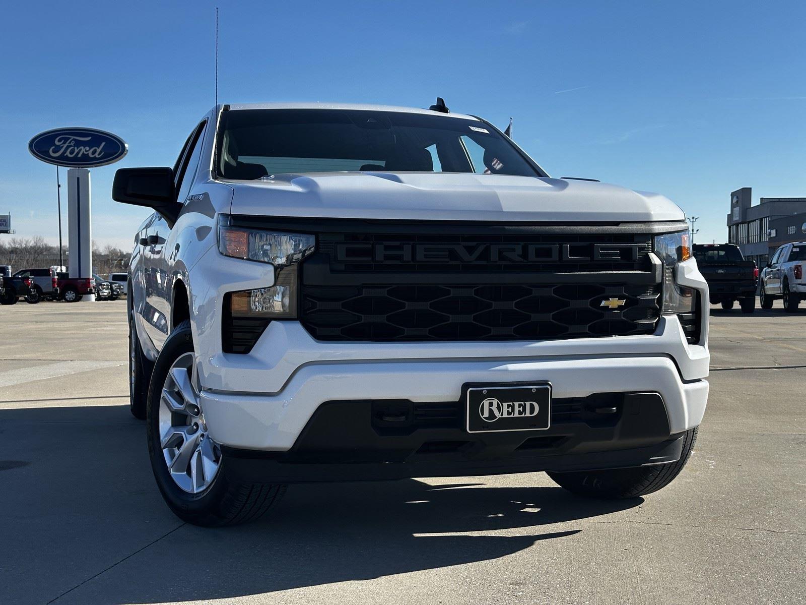 Used 2024 Chevrolet Silverado 1500 Custom with VIN 1GCRDBEK3RZ379358 for sale in Kansas City