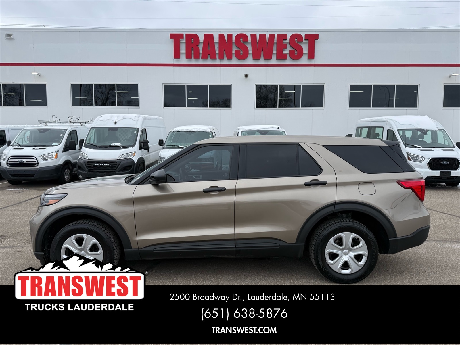 Used 2021 Ford Explorer Utility Police Interceptor with VIN 1FM5K8AB3MGB83370 for sale in Minneapolis, Minnesota