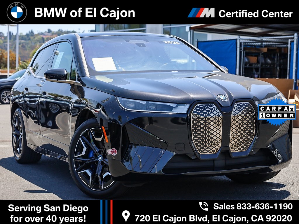 Certified Used 2025 Black Sapphire Metallic BMW xDrive50 image 1