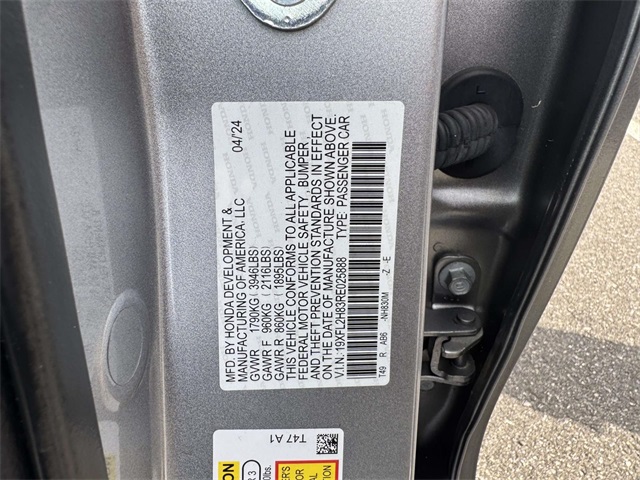 2024 Honda Civic Hatchback Sport photo 15