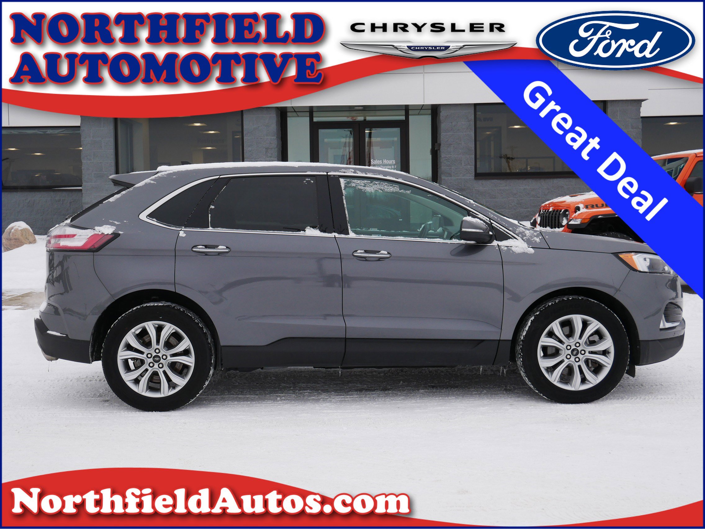 Used 2024 Ford Edge Titanium with VIN 2FMPK4K96RBA38156 for sale in Northfield, Minnesota
