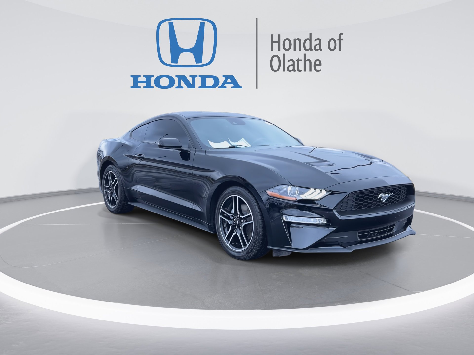 Used 2021 Ford Mustang EcoBoost with VIN 1FA6P8THXM5143638 for sale in Kansas City