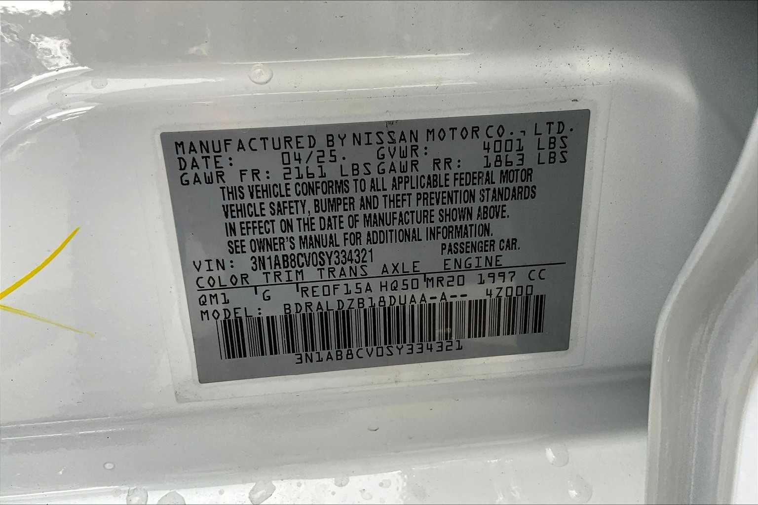 2025 Nissan Sentra SV photo 14