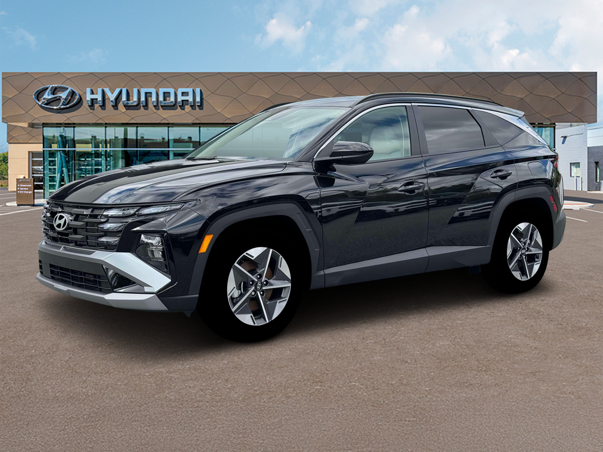 New 2025 Black Hyundai SEL FWD image 2