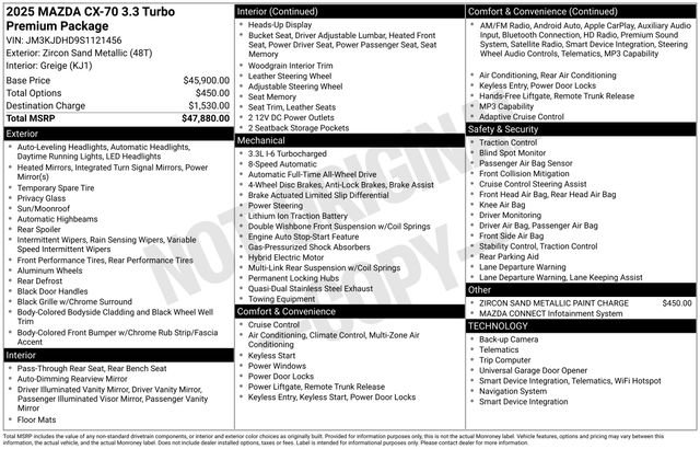 2025 Mazda CX-70 Premium's photo