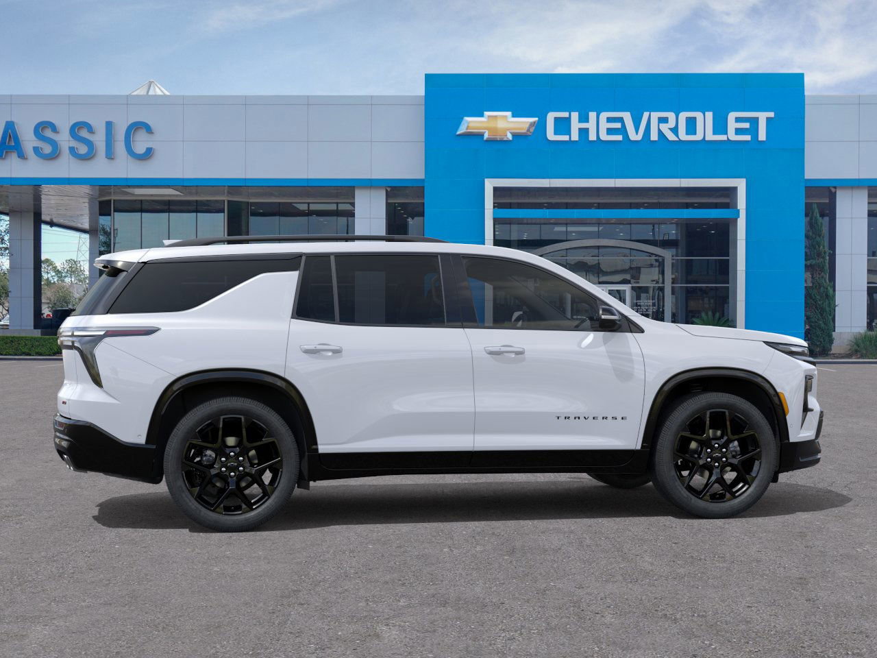 2026 Chevrolet Traverse RS White at Classic Elite Chevrolet Hwy 6