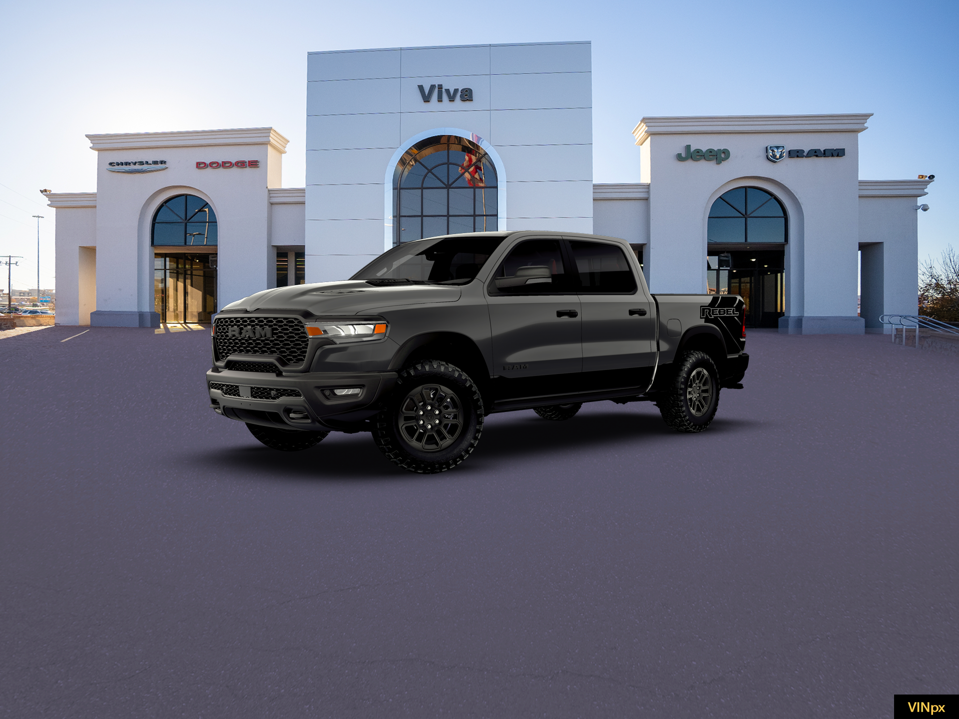 New 2026 Granite Crystal Metallic Clear-Coat Exterior Paint RAM REBEL image 1