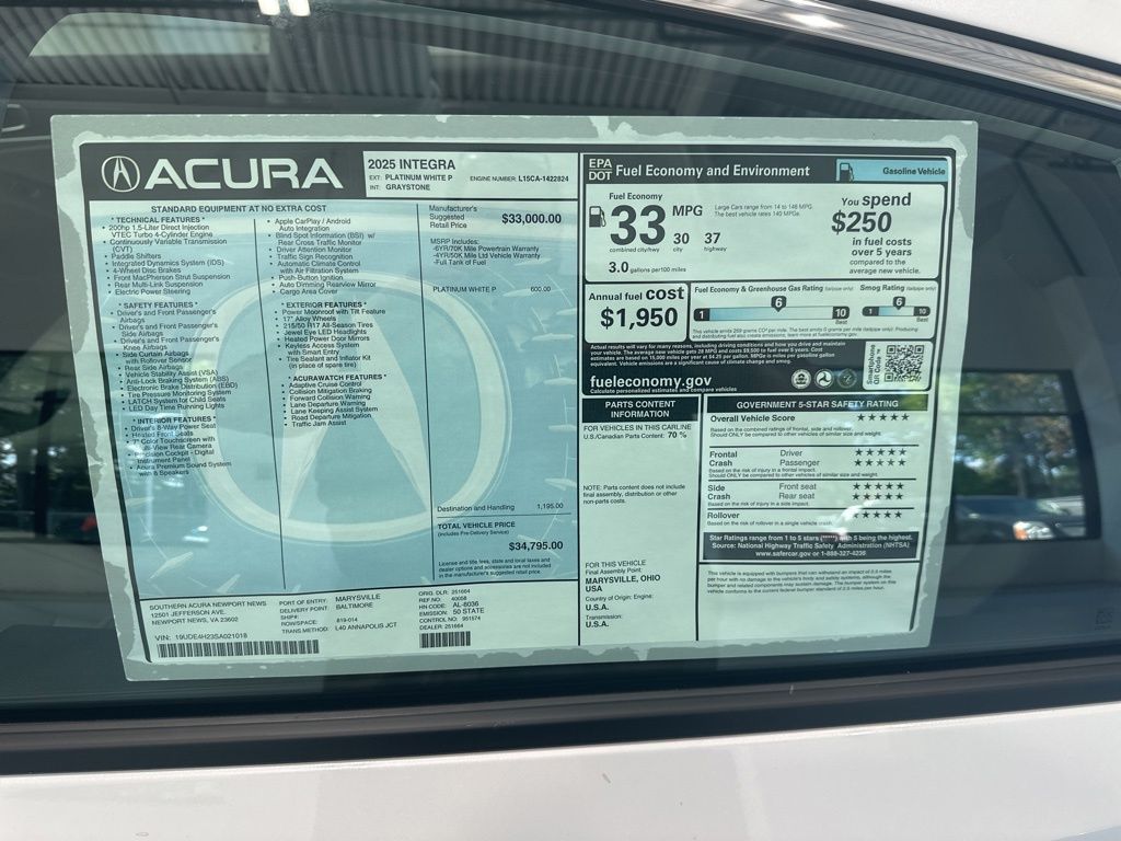 2025 Acura Integra Base photo 16