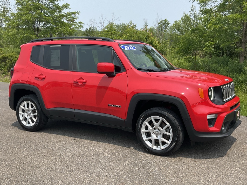Certified Used 2021 Colorado Red Clearcoat Jeep Latitude image 1
