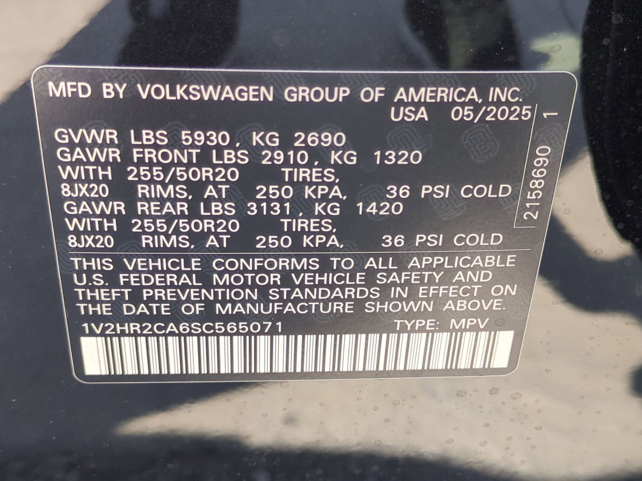 2025 Volkswagen Atlas SE Technology photo 15