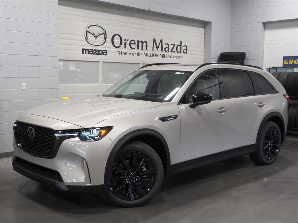 New 2025 Platinum Quartz Metallic Mazda Premium Sport AWD image 1