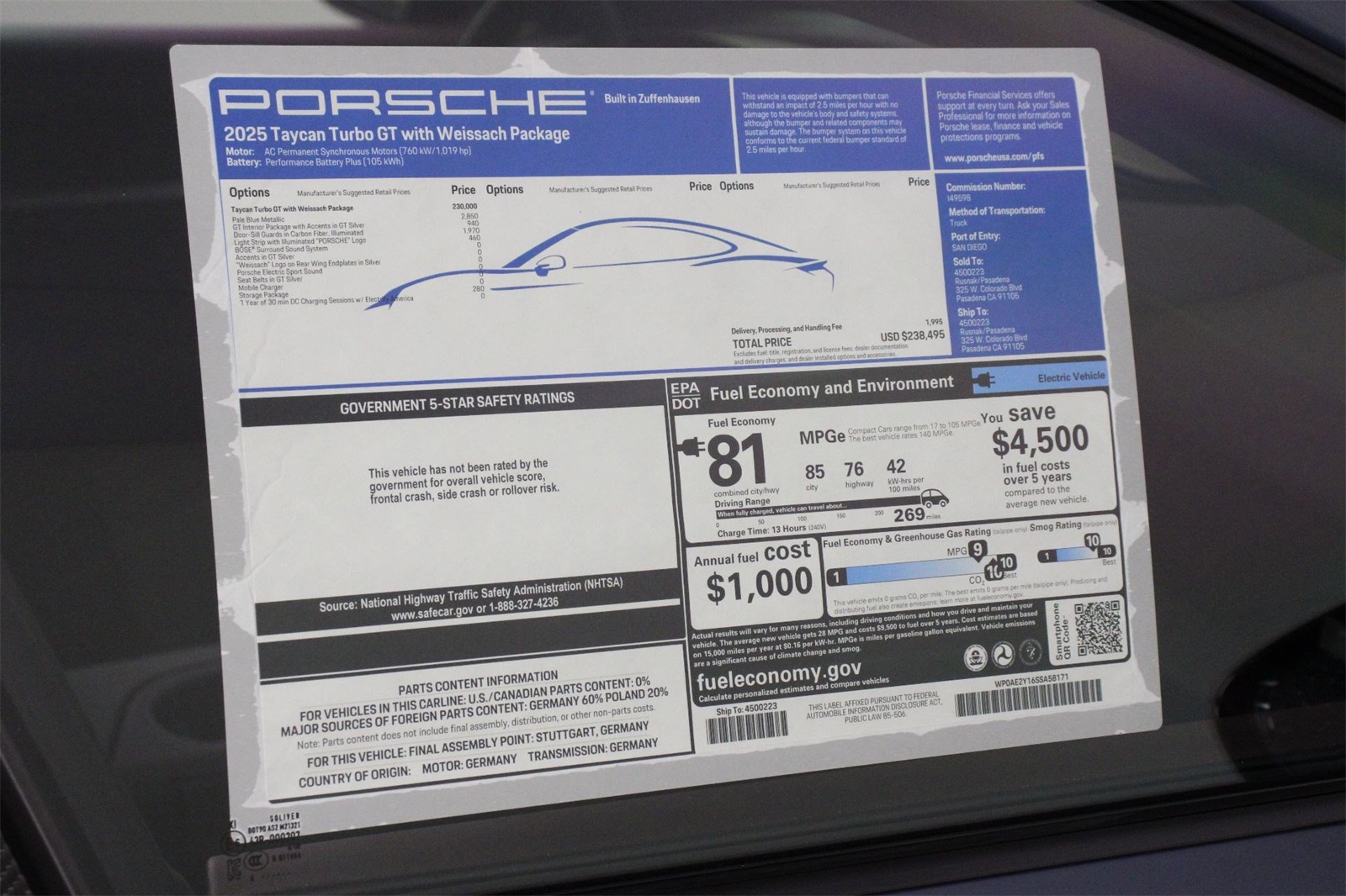 2025 Porsche Taycan Turbo GT photo 24