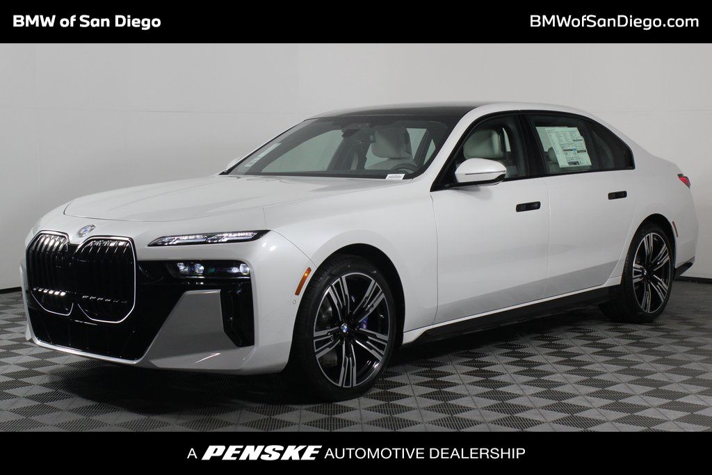 New 2025 Mineral White Metallic BMW 760i xDrive image 1
