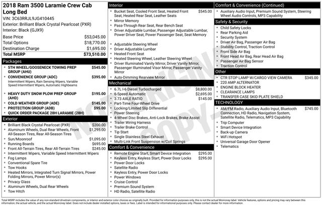2018 RAM Ram 3500 Pickup Laramie's photo