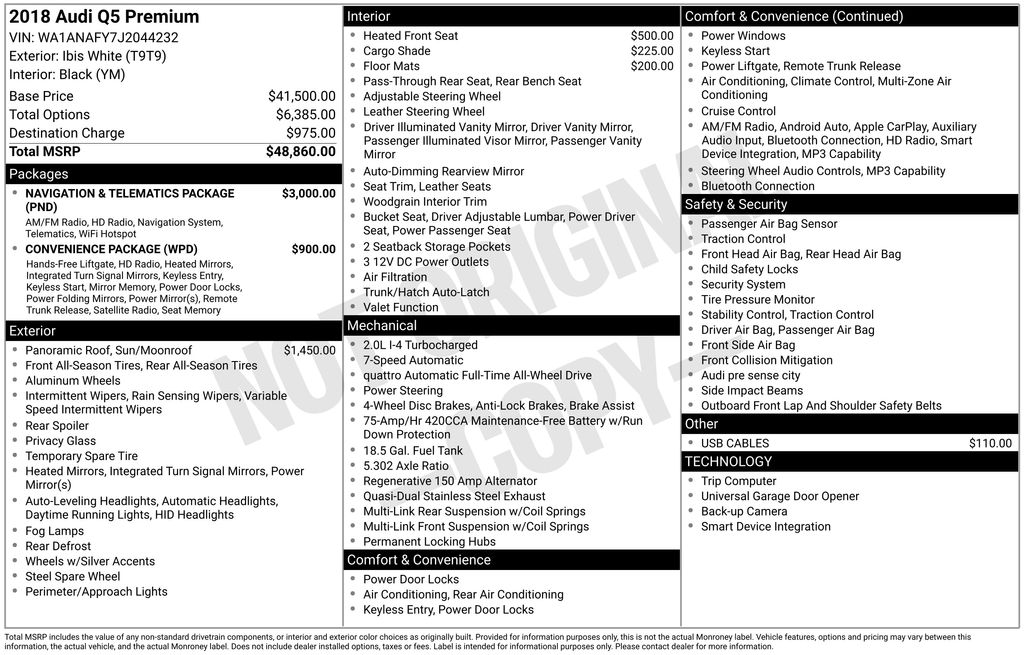 2018 Audi Q5 Premium's photo