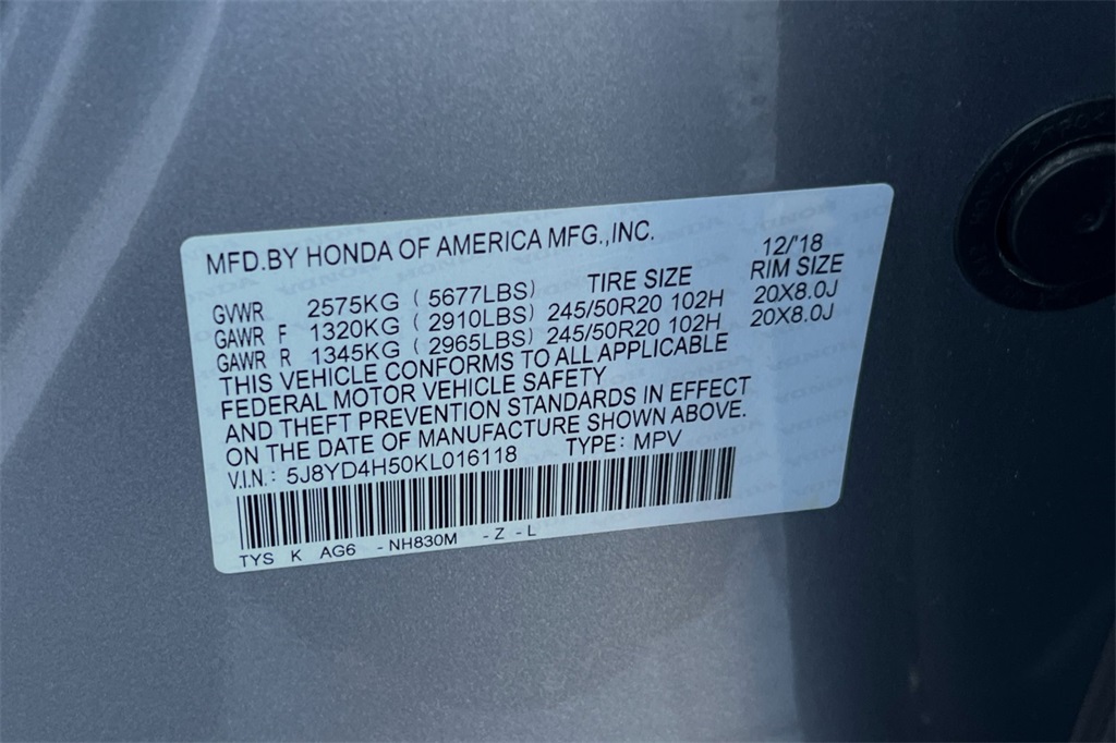 PreOwned 2019 Acura MDX 3.5L Technology Package for Sale Boise ID