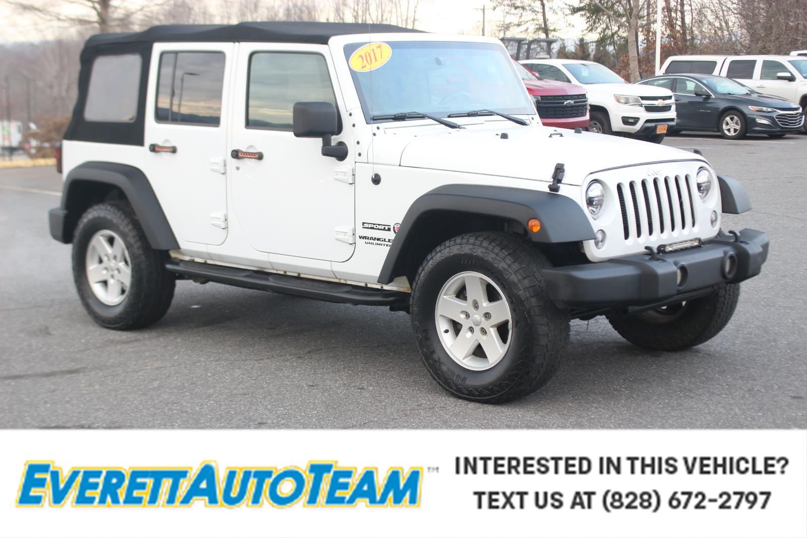 2017 Jeep Wrangler Unlimited Sport S