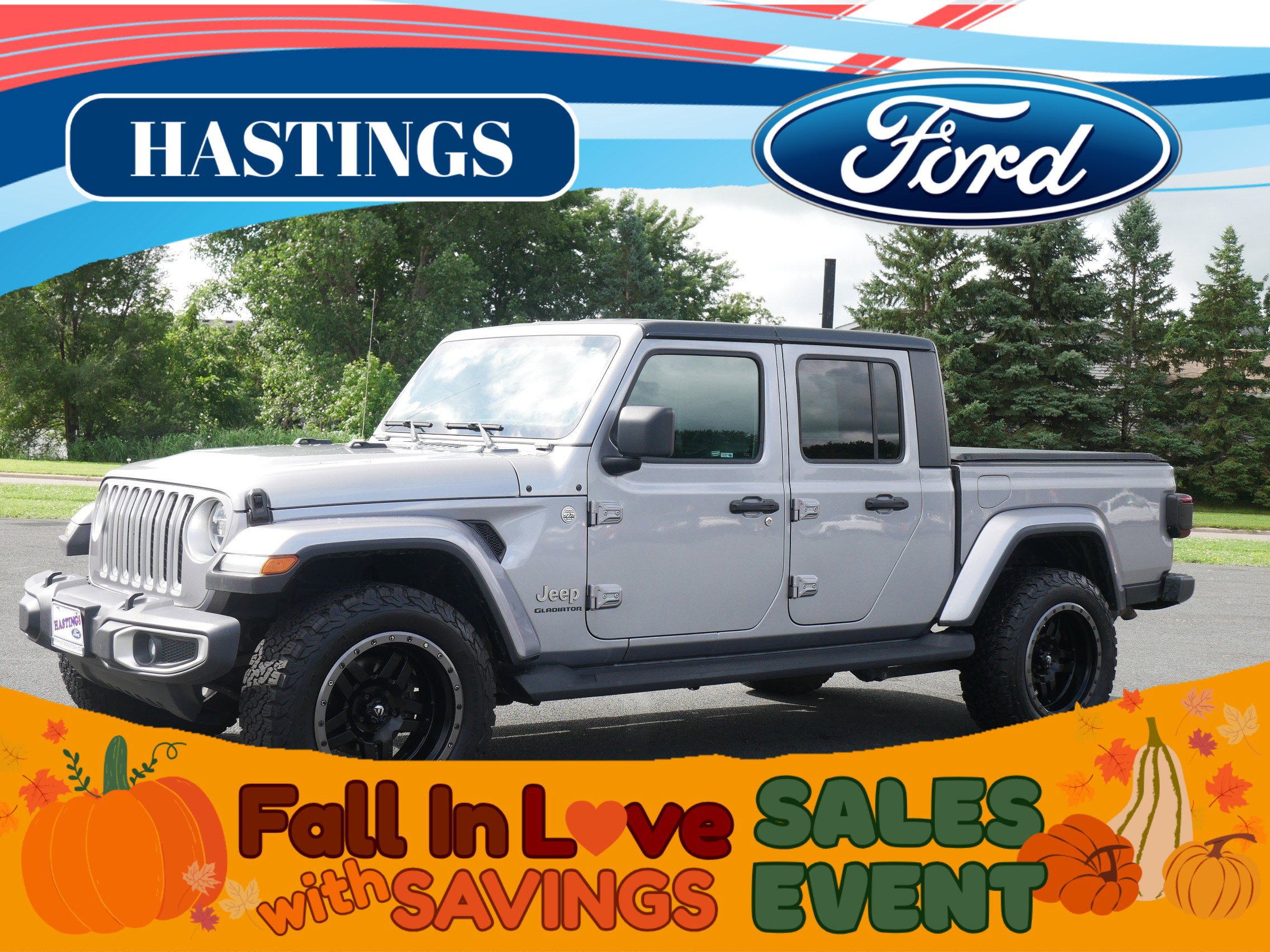 Used 2020 Jeep Gladiator Overland with VIN 1C6HJTFG4LL172595 for sale in Hastings, Minnesota