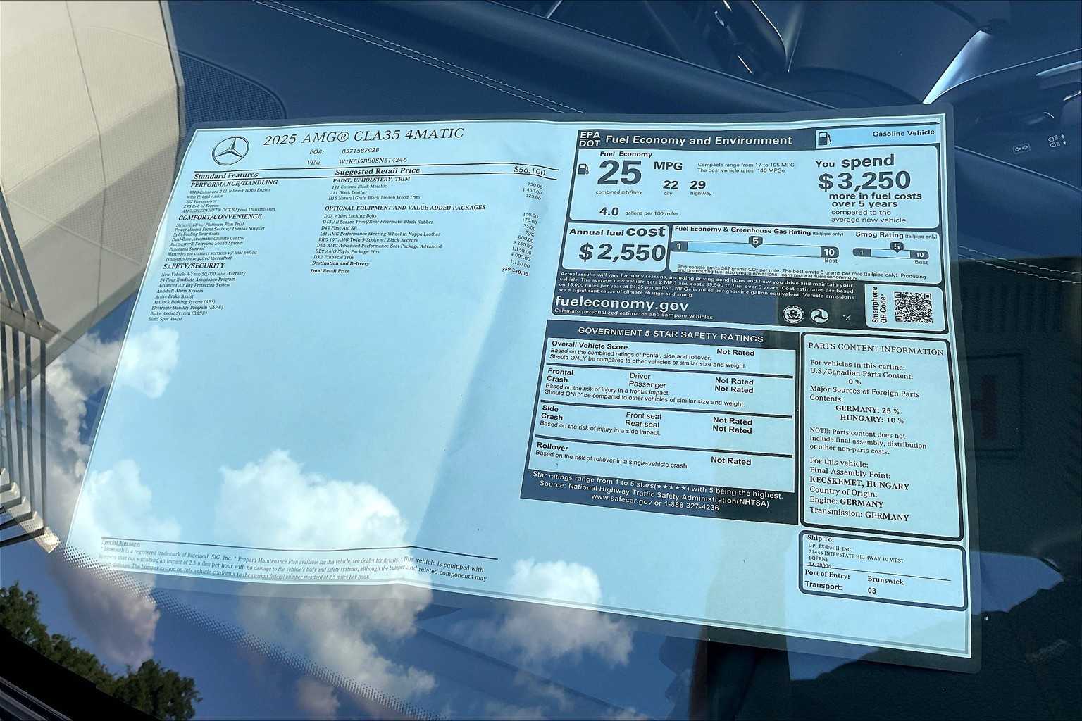2025 Mercedes Benz CLA AMG 35 4MATIC photo 14
