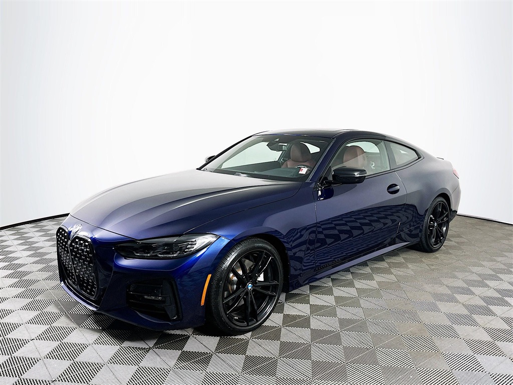 Certified Used 2022 Blue BMW 430i xDrive image 1