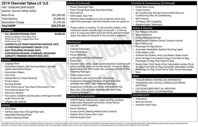 2019 Chevrolet Tahoe LS's photo