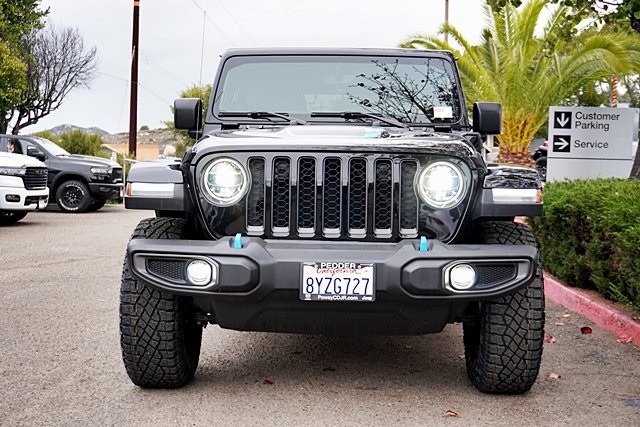 Used 2021 Black Jeep Unlimited Rubicon 4xe image 4
