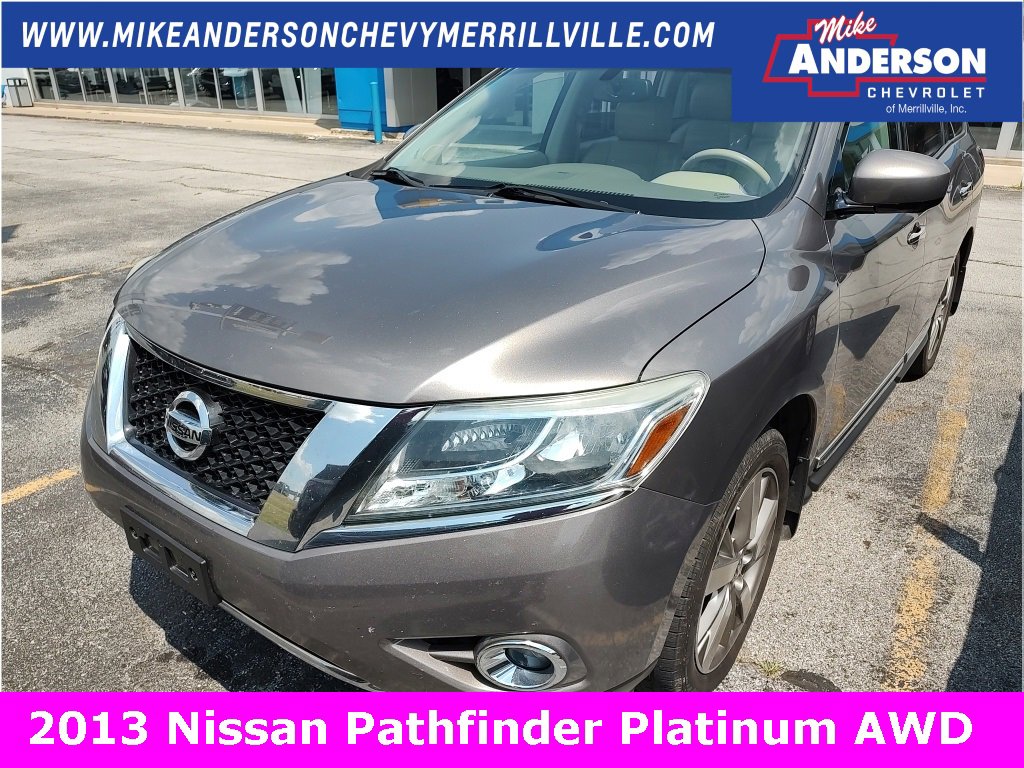 Used 2013 Nissan Pathfinder Platinum with VIN 5N1AR2MM4DC664224 for sale in Merrillville, IN