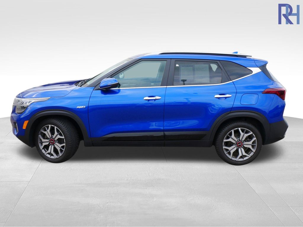 Used 2021 Kia Seltos SX with VIN KNDETCA23M7174933 for sale in Coon Rapids, Minnesota